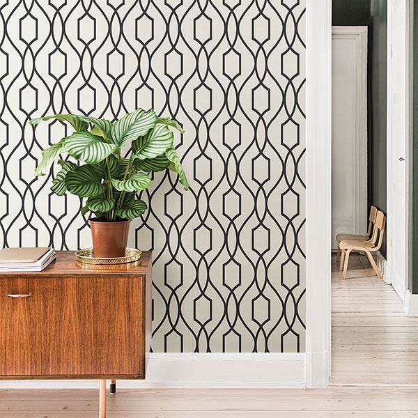 Black Trellis Design