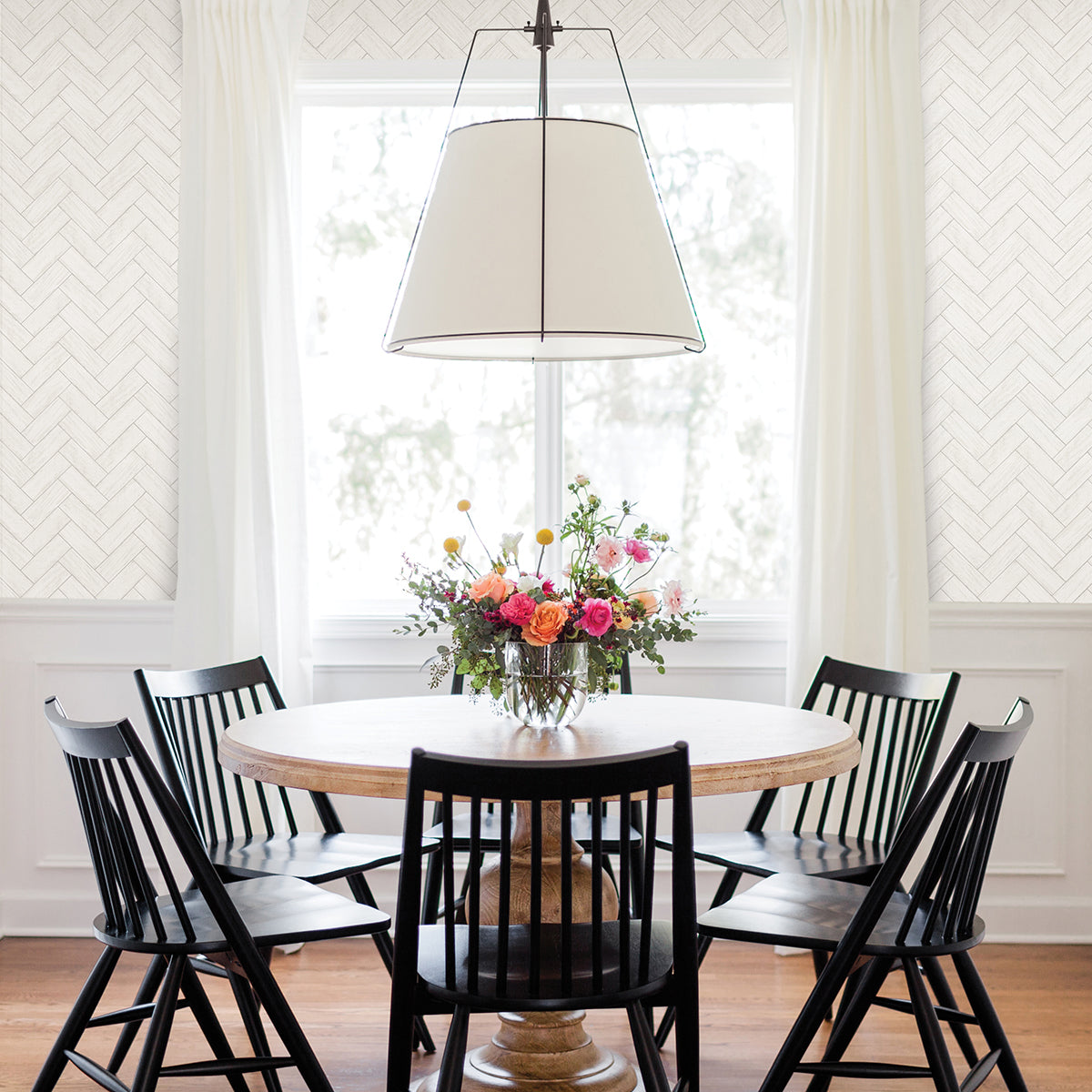 White Chevron Tile