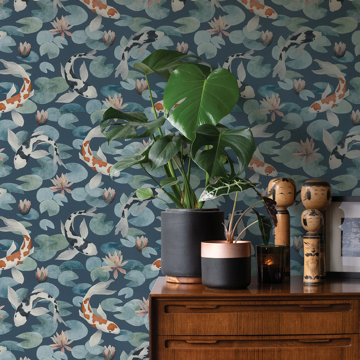 Blue Koi Wallpaper Double Roll CLEARANCE