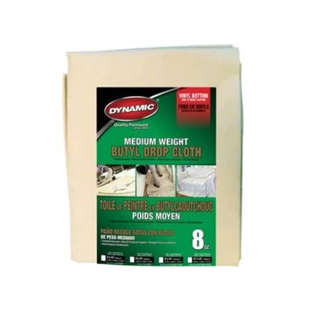 Medium Weight Butyl Drop Cloth 4x12